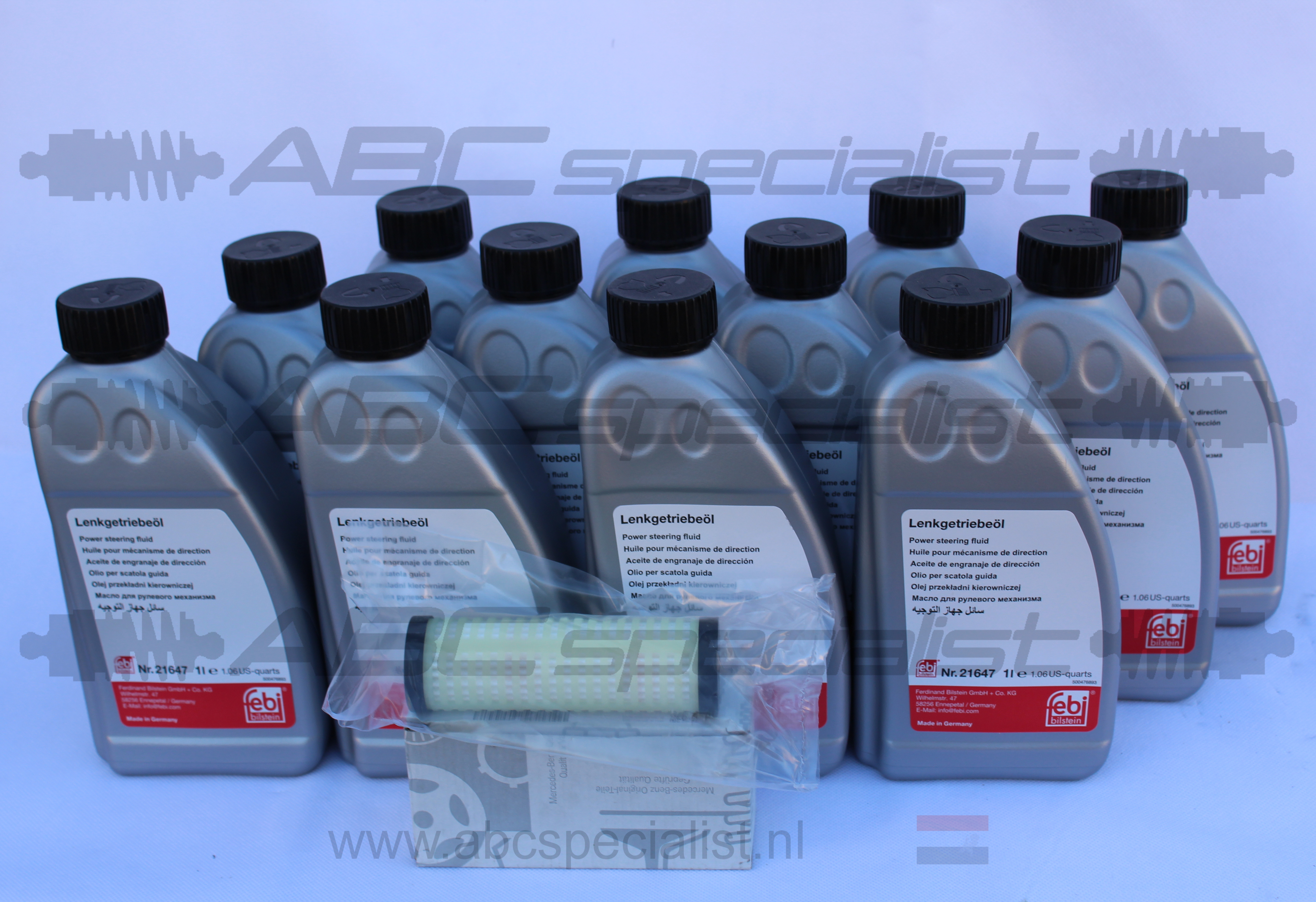 ABC Olie FLUSH pakket 12 liter 1 Filter